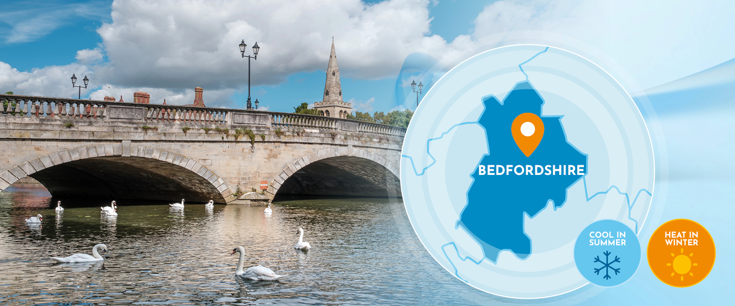 Commercial heat pump services in Bedfordshire